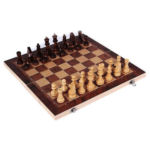 3in1 Wooden International Chess