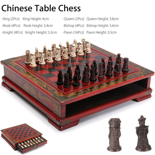 Chinese Wooden Table Chess